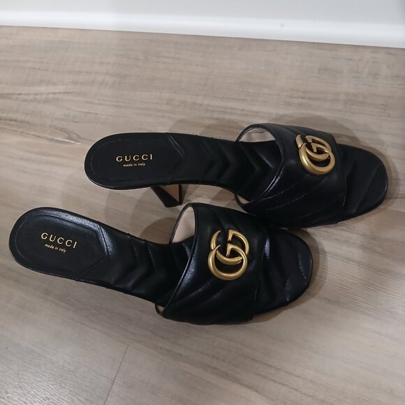 Gucci Double-G Marmont Heels. - Picture 3 of 6